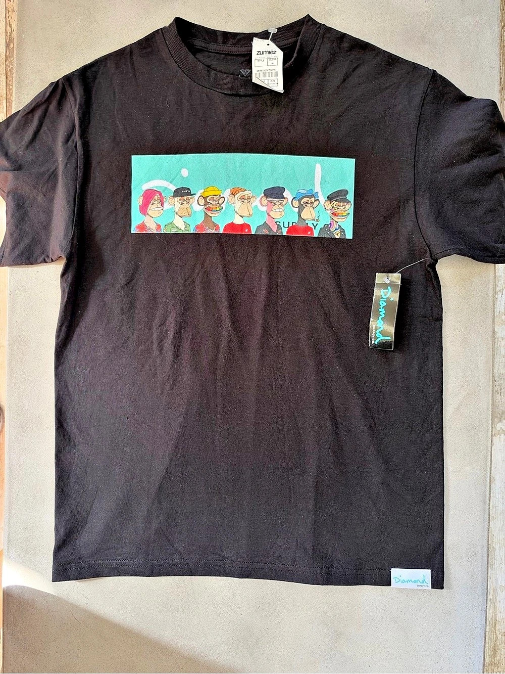 Diamond Supply Co. x Bored Ape Yacht Club Graphic T-Shirt. x Bored Ape Yacht Med
